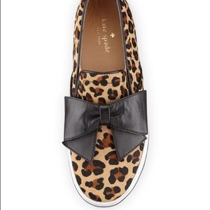 Kate Spade Leopard Calf Hair Sneakers
